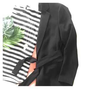 H&M Long Black Belted Blazer (2018)